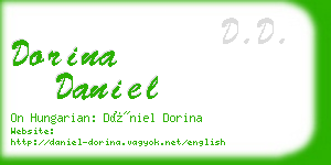 dorina daniel business card